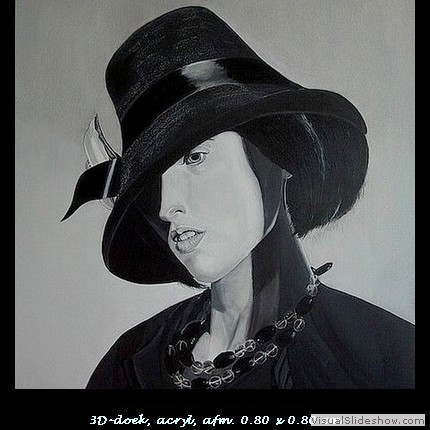 Dame in zwart/wit (niet te koop)