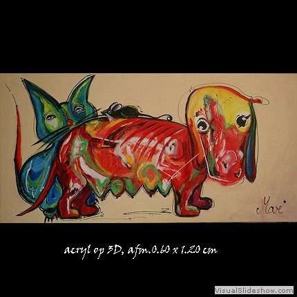 Dog and friends (verkocht)